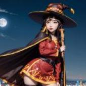 The live -action version， presented blessings， Huihui， genius magician， beautiful tablecloth， anime tablecloth， youth witch night
