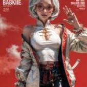 手機桌布，Purah The Legend of Zelda，寫實，《SLiMber》雜誌的封面上是一位穿著白襯衫和藍褲子的女士。