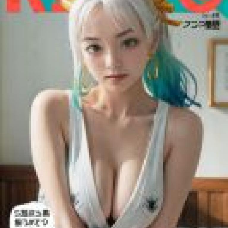 海賊王 Yamato 一個頭上長著角、有著藍色頭髮的女孩。