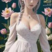 Mobile phone wallpaper， emilia Emilia Re: Life in a Different World from Zero， real person， white elf style