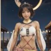 Mobile phone wallpaper， Shahina， hero 伝説 里くろの口 Shahina， realistic， Dark Girl