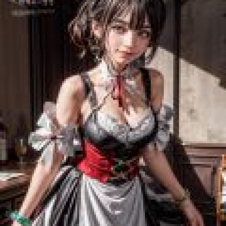 Cat Maid，A woman in a maid outfit.