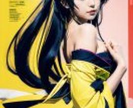Kuroka Toujou High School DxD，A blue haired woman with yellow dress.