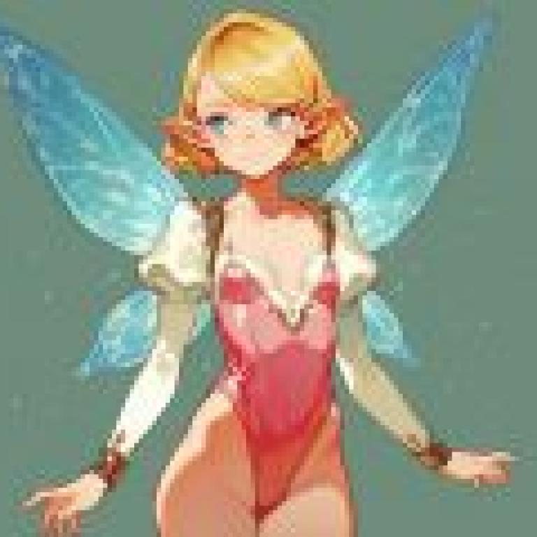 fairy girl，A female character with wings.