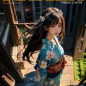 城市之中，Matteer 雜誌的日本模特兒。