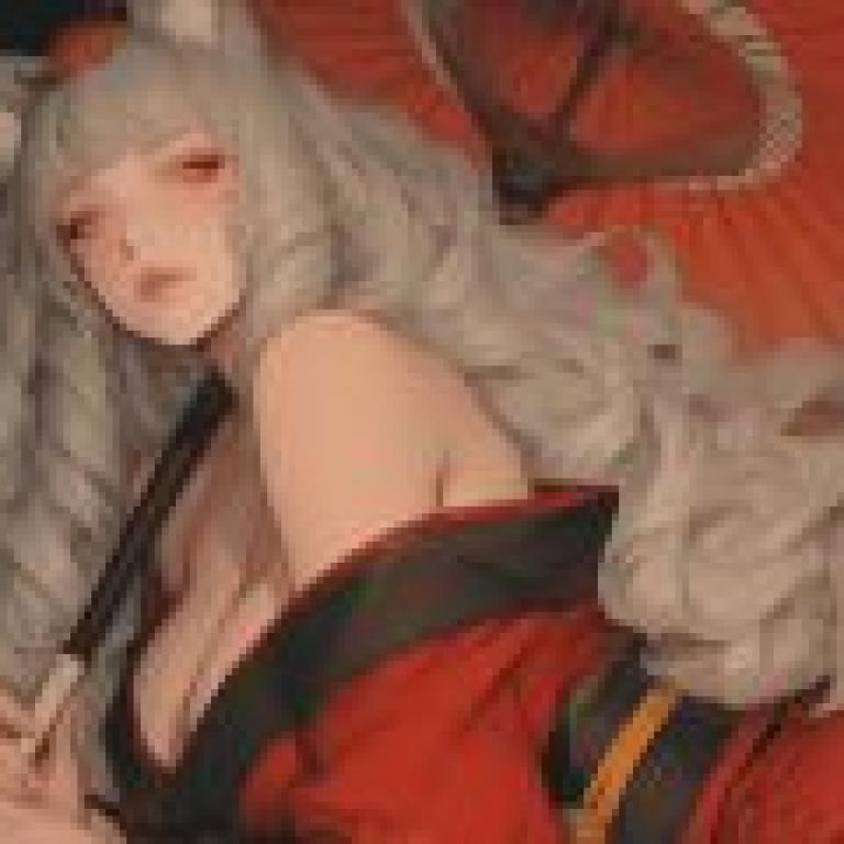 Fox Fairy，A cat woman holding a sword.