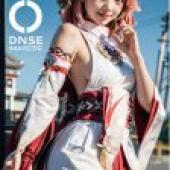Mobile phone wallpaper， Yae Miko Genshin Impact Genshin Impact， realistic， Cyber ​​Samurai