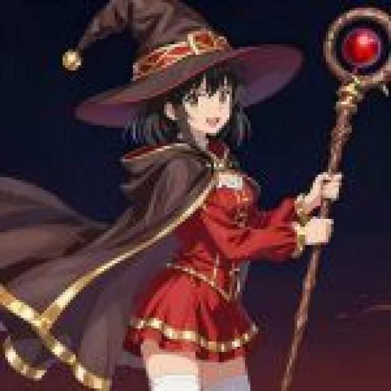 Super Magic，A girl wearing a witch s costume.