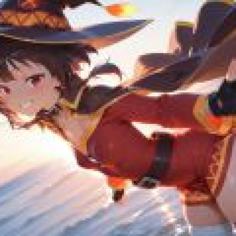 Konosuba God s Blessing on This Wonder World Megumin，一個穿著海盜服裝的女孩。