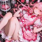 Magical Girl Flower，A girl wearing pink dress in the image.