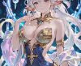 魔法記憶，一位身穿藍色衣服、頭上長著角的金髮女子。