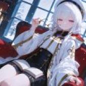 The Mysterious Castle Mistress，An anime character wearing glasses.