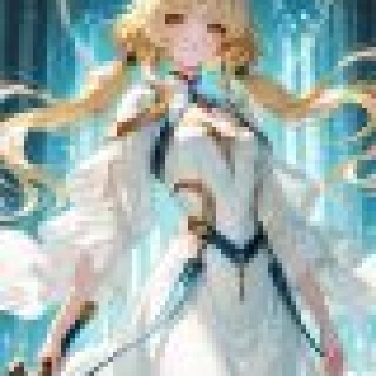 vitality，Angel woman with golden hair.