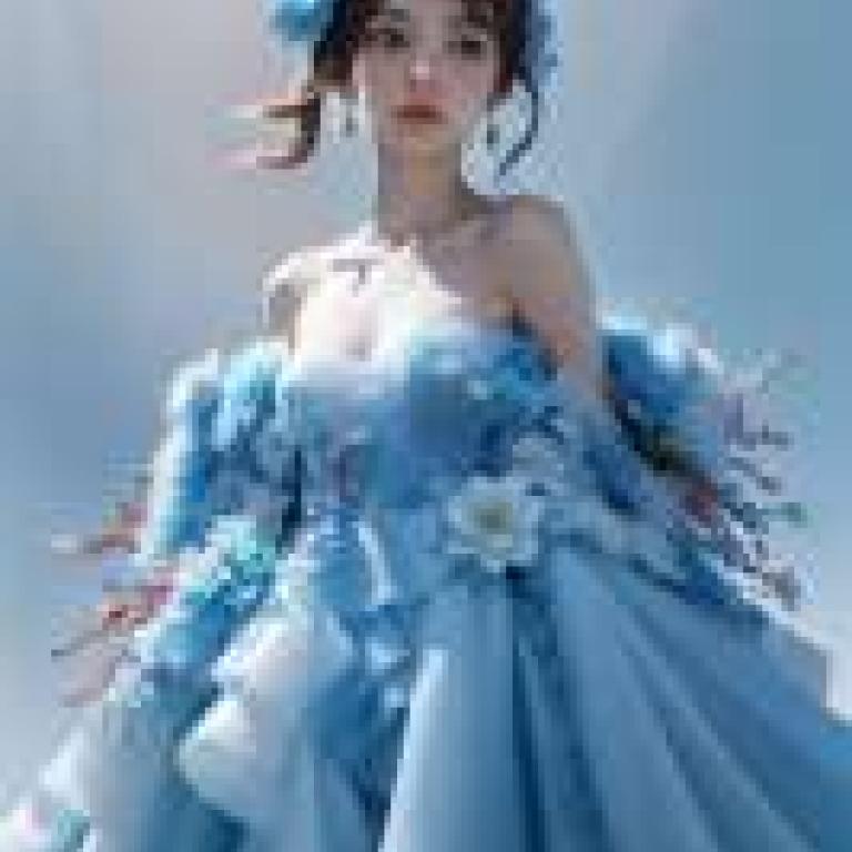 JAY 藍色花朵連身裙，一件帶有花朵圖案的藍色連身裙。