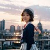Computer desktop， live -action version， Wooden Sakura， sakura kinomoto， Kuro Magic， cute anime: sailor skirt girl style