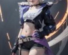 yinlang bronya zaychik，A girl in a biker outfit.