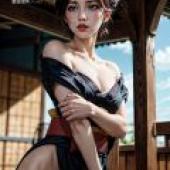 Sumie Takayanagi Mistreated Bride，一名身穿短裙的女子正在擺姿勢拍照。