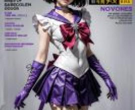 手機桌布，土萌螢 (Sailor Saturn) 美少女戰士，寫實，紫衣佳人：動漫時尚封面