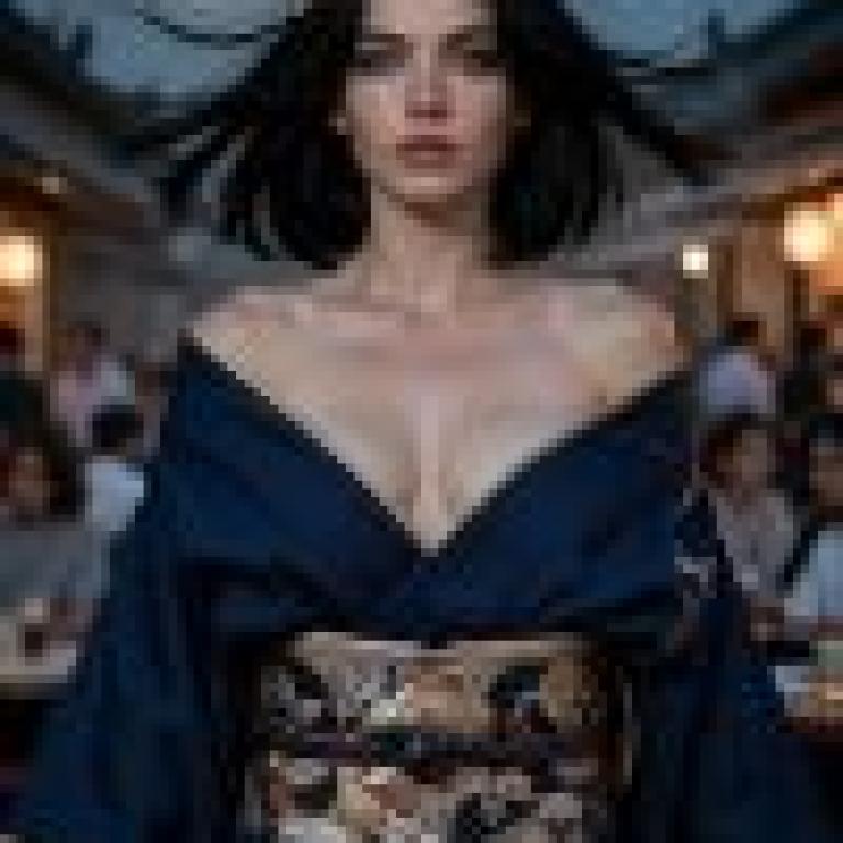 girl，Woman wearing blue dress.