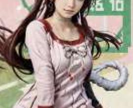 柳生十兵衛 Hyakka Ryouran 百花繚亂 SAMURAI GIRLS，頭上綁著辮子和頭巾的女孩。