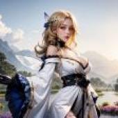 電腦桌布，真人版，Ludmilla， Winter Owner，勝利女神：妮姬，「優雅幻想：妮姬的冬季之美」