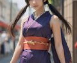 卡米卡（妖精的尾巴），一位穿著紫色連身裙的女士。