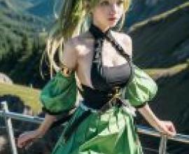 Rena Wind Sneaker Grand Archer ELSWORD女孩打扮得像個公主。