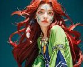 Popoi， Secret of Mana，《Pogaine》雜誌封面上有一位紅頭髮的女人。