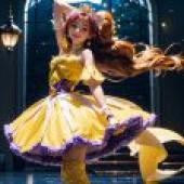 Computer desktop， live -action version， beautiful girl of light， Sichuan Kawa， Cure Twinkle， Dancing Hua Cai: Live Edition Light Beauty Girl