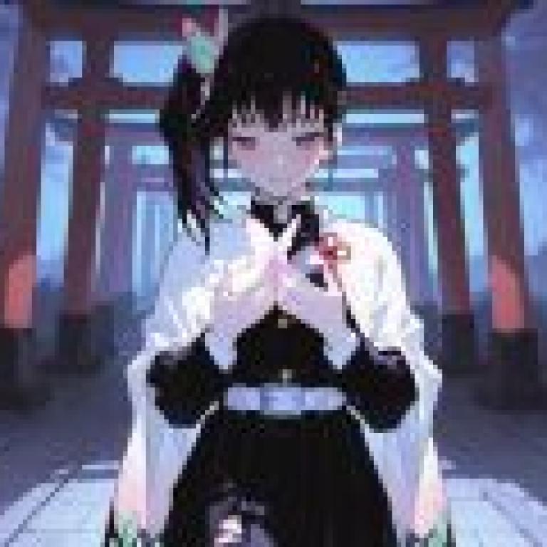 Tsuyuri Kanao，頭上戴著蝴蝶結的動漫女孩。