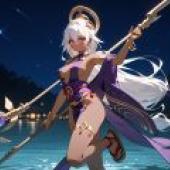 埃及風性感女神，一位女性電子遊戲角色。