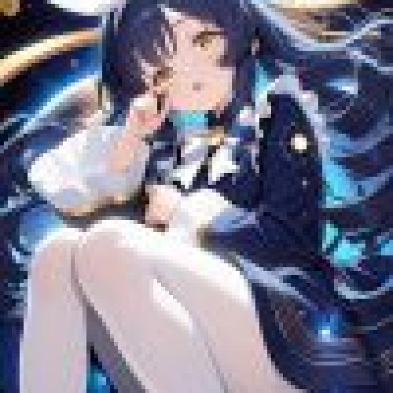 Cute girl，Anime of girl with bow in hair.