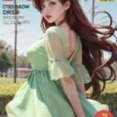 Angelica Diaz Star vs the Forces of Evil，一位身穿綠色洋裝的女孩登上了《Roychord》雜誌的封面。