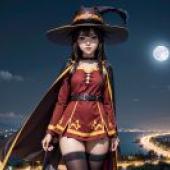 The live -action version of the blessing， Huihui， genius magician， beautiful tablecloth， anime tablecloth， full moon baby for the beautiful world