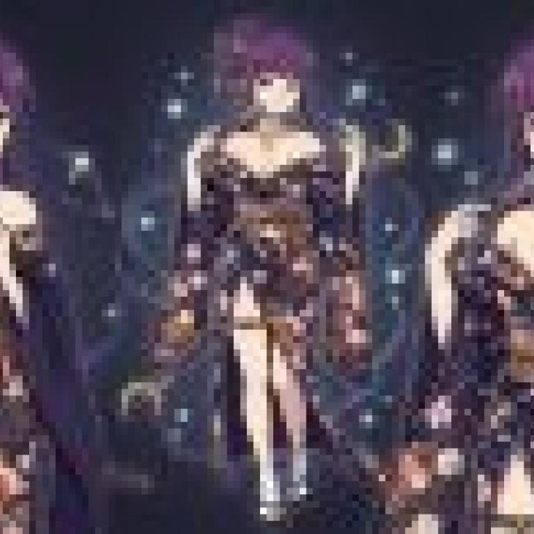 kimono，Three anime female characters wear flowered dresses.