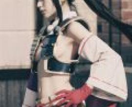 牛若丸，Fate Grand Order，一位身穿紅藍服飾的女子。