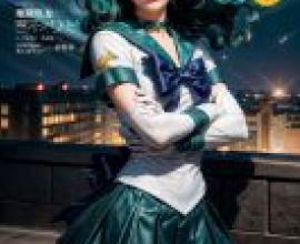 手機桌布，海王滿 (Sailor Neptune) 海王美智留 美少女戰士，寫實，海王美智留的動漫風格