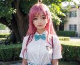 Computer wallpaper， Lala Satalin Debiruk， the outlaw princess， real person， Japanese campus