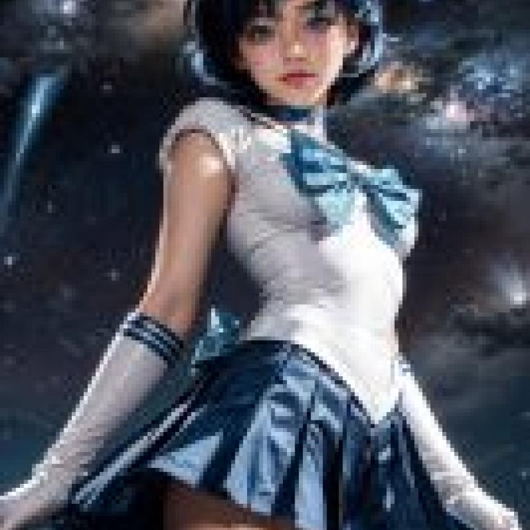 手機桌布，水野亞美 (Sailor Mercury)，美少女戰士，寫實，水野亞美：寫實動漫美學