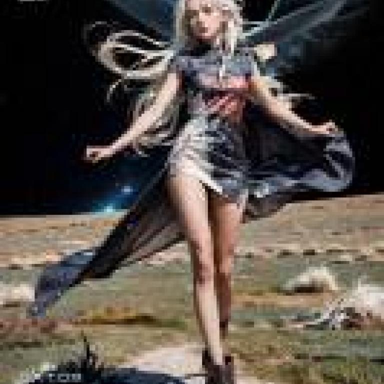 Mobile wallpaper， Edge of the World， EotW， realistic， blonde woman in the alien world.