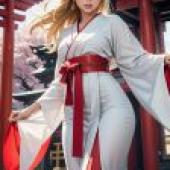 Mobile phone wallpaper， long-haired kimono beauties， anime， urban fashion: Japanese street style