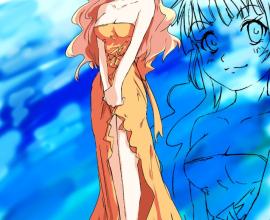 [小時候][塗鴉]天空的少女