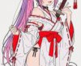 戰鬥魔女，這位動漫女孩正在擺姿勢拍照。