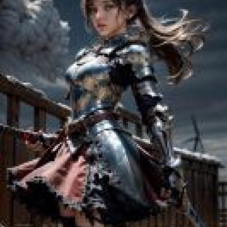 Female Warrior，A woman with a sword.