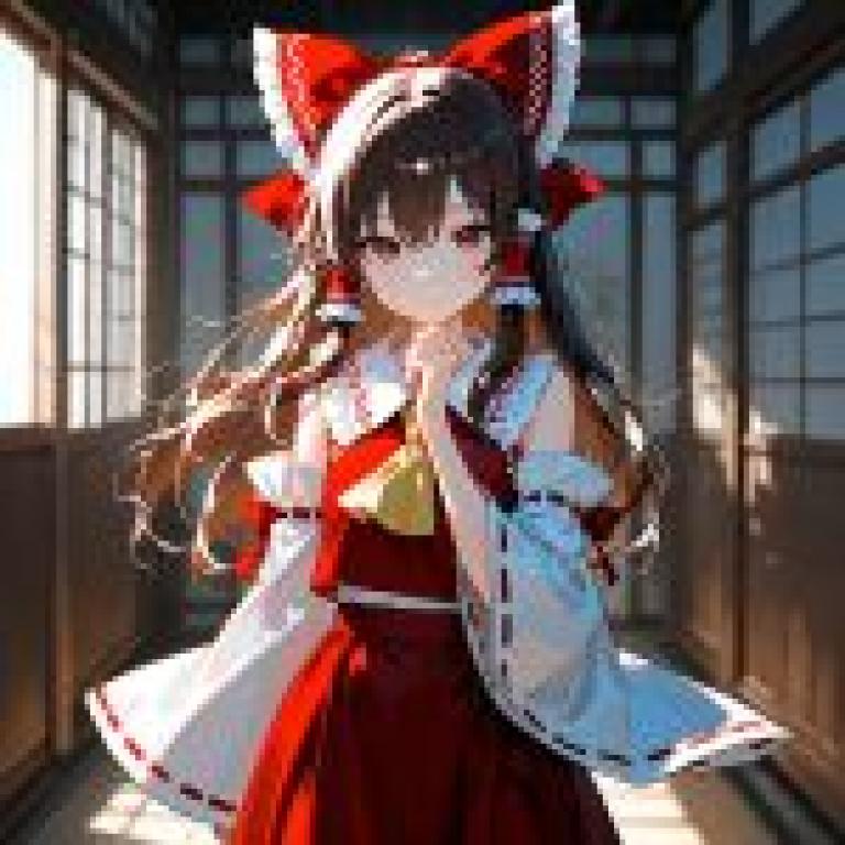 博麗靈夢，紅髮少女。