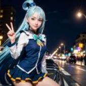 Live version， popular anime， the goddess of water， Aoka， blessing for the beautiful world， Peace Waterman Night