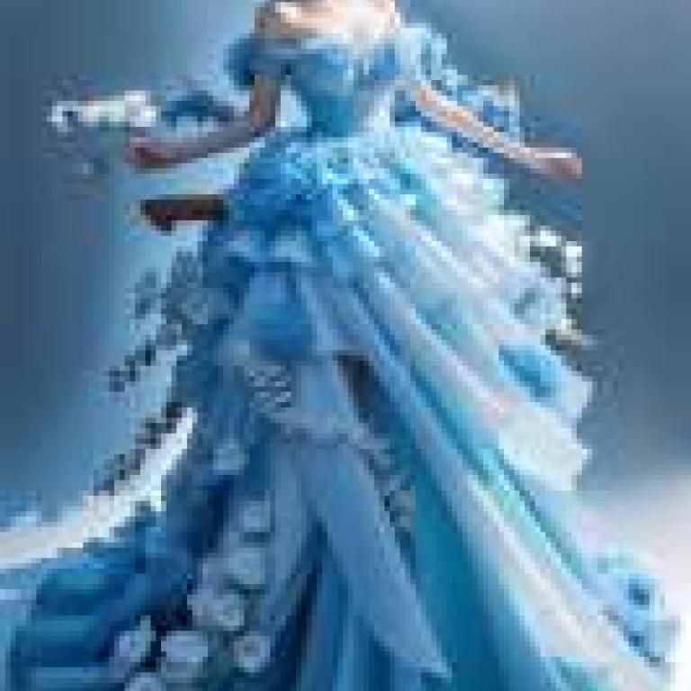 JAY BLUE 花朵連身裙，藍色花朵連身裙。