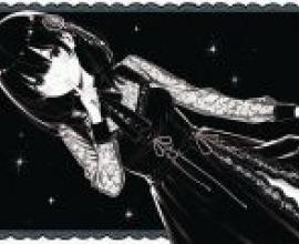 napata yoshiron eightman kotoyama，頭上戴著蝴蝶結的動漫女孩。