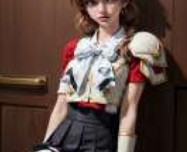 獅堂光  魔法騎士雷阿斯 Hikaru_Shidou，A girl posing for photo wearing costume.