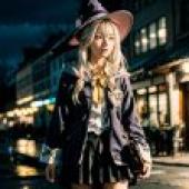 Mysterious magical girl